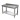 Tavolo Acciaio INOX con Ripiano e Alzatina 160x70 cm