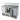 Banco frigo saladette a basso consumo energetico 3 ante con vetrina portacondimenti 7 x GN1/3 1380x700x1168h mm