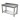 Tavolo Acciaio INOX con Alzatina e ripiano 190x60 cm