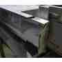 Tavolo in acciaio inox su gambe profondità 700 mm 1100x700 mm nuovo con ammaccature da trasporto