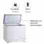 Frigo congelatore a pozzetto 95x64,4x84,5h cm 230 lt doppia temperatura +5 -25 °C con porta a battente a basso consumo energetico