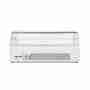 Vetrina frigo 141x60x60h cm refrigerata da banco a due piani bianca con vetri dritti motore incorporato e piano liscio  
