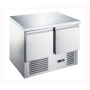 Banco frigo saladette con piano in acciaio inox 2 porte 900x700x876h mm