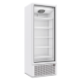 Armadio frigo refrigerato in acciaio bianco 1 anta in vetro 728 lt ventilato +0 +10 °C