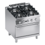 Cucina a gas con forno 4 fuochi 40.5 kW 80x90x85h cm