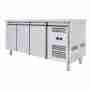 Tavolo congelatore refrigerato in acciaio inox 3 porte -18 -22 °C 179,5x70x85h cm monoblocco - FC