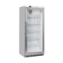 Armadio frigo refrigerato in abs colore acciaio 1 anta in vetro refrigerazione roll-Bond con ventilatore di assistenza 400 lt +3 +10°C