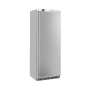 Armadio frigo refrigerato 1 anta in abs colore acciaio refrigerazione roll-Bond con ventilatore di assistenza 400 lt +2°C +10°C