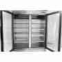 Armadio frigo refrigerato in acciaio inox 2 ante in vetro a basso consumo energetico 1335 lt ventilato 0+8 °C