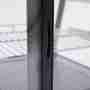 Vetrina refrigerata da banco 70,2x56,8x68,6h cm vetro curvo 4 lati in vetro nera 120 lt 0 +12 °C
