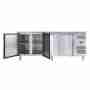 Tavolo frigo refrigerato 4 porte in acciaio inox -2 +8 °C 2230x700x850h mm - FC