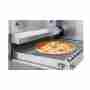 Forno elettrico pizzeria per pizza a tunnel professionale ventilato produzione oraria 20 pizze (sovrapponibile) in acciaio inox con pannello di controllo digitale